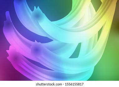 Light Multicolor vector blurred template. Creative illustration in halftone style with gradient. Blurred design for your web site.