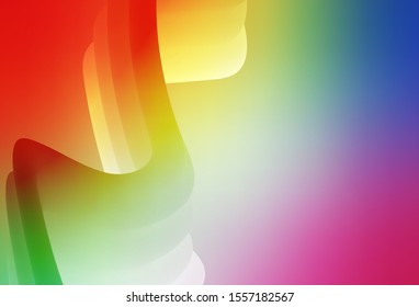 Light Multicolor vector blurred template. Abstract colorful illustration with gradient. Blurred design for your web site.