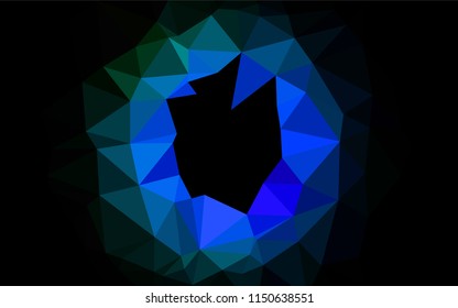 Light Multicolor  vector blurry hexagon pattern. Creative illustration in halftone style with gradient. The polygonal design can be used for your web site.