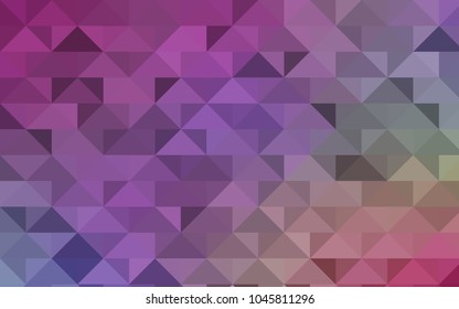 Light Multicolor vector blurry triangle pattern. Triangular geometric sample with gradient.  The template can be used as a background for cell phones.