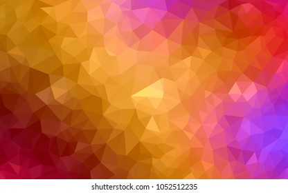 Light Multicolor vector blurry triangle background design. Geometric background in Origami style with gradient. 