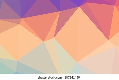 Light Multicolor vector blurry triangle pattern. Creative geometric illustration in Origami style with gradient. That pattern can be used as a part of a brand book.