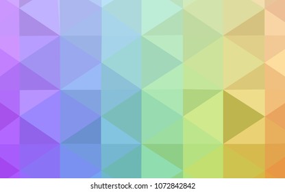 Light Multicolor vector blurry triangle template. Creative illustration in halftone style with gradient. A completely new template for your business design.