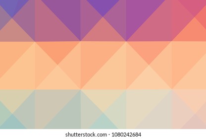 Light Multicolor vector blurry triangle pattern. Elegant bright polygonal illustration with gradient. The polygonal design can be used for your web site.