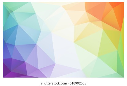 Light Multicolor vector blurry triangle background design. Geometric background in Origami style with gradient. 