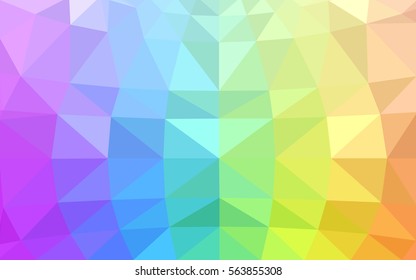 Light Multicolor vector blurry triangle background design. Geometric background in Origami style with gradient. 
