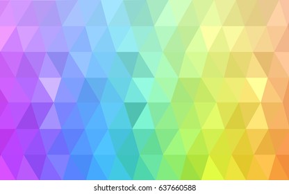Light Multicolor vector blurry triangle background design. Geometric background in Origami style with gradient. 