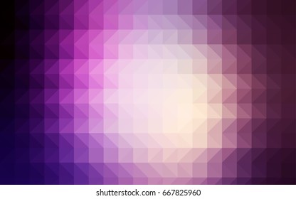 Light Multicolor vector blurry triangle pattern. Glitter abstract illustration with an elegant design. The polygonal design can be used for your web site.