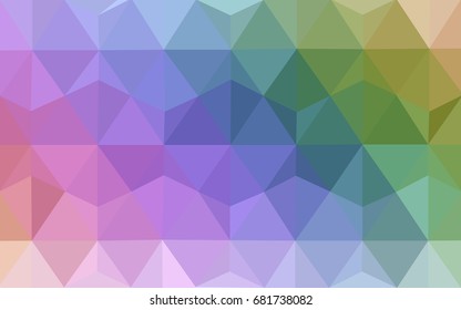 Light Multicolor vector blurry triangle background design. Geometric background in Origami style with gradient. 