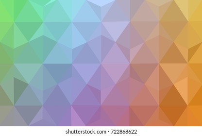 Light Multicolor vector blurry triangle background design. Geometric background in Origami style with gradient. 