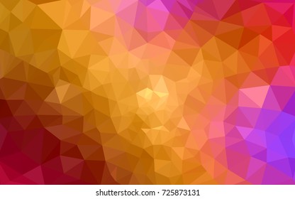 Light Multicolor vector blurry triangle background design. Geometric background in Origami style with gradient. 