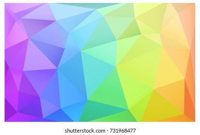 Light Multicolor vector blurry triangle background design. Geometric background in Origami style with gradient. 