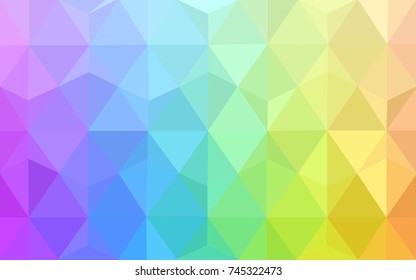 Light Multicolor vector blurry triangle background design. Geometric background in Origami style with gradient. 