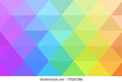 Light Multicolor vector blurry triangle background design. Geometric background in Origami style with gradient. 
