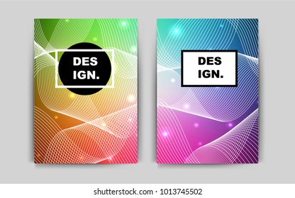 Light Multicolor vector brochure for ui, ux design. Blurred decorative design in abstract style with textbox. Pattern can be used as a template for calendars.