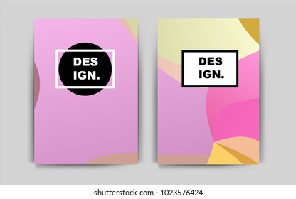 Light Multicolor vector brochure for ui, ux design. Abstract booklet on colored background with gradient. The pattern can be used for any ad, booklets.