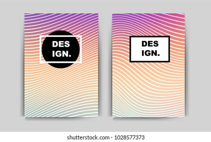 Light Multicolor vector brochure for ui, ux design. Beautiful colored sample in A4 size. Pattern for beautiful business cards, folders.