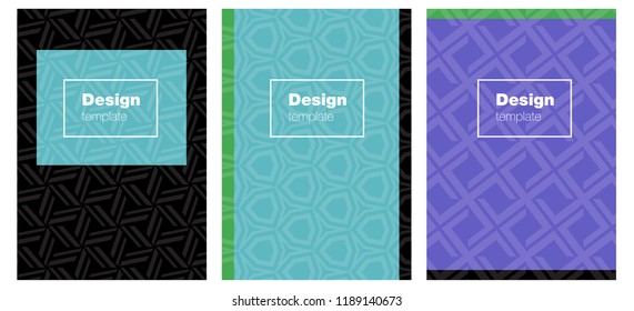 Light Multicolor vector brochure for ui, ux design. Abstract booklet on colored background with gradient. New design for cover of books.