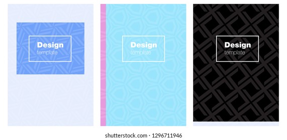 Light Multicolor vector brochure for ui, ux design. Abstract booklet on colored background with gradient. Pattern for business books, journals.