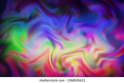 Light Multicolor vector colorful abstract background. Creative illustration in halftone style with gradient. Completely new design for your business.