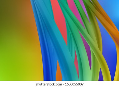 Light Multicolor vector colorful abstract background. Creative illustration in halftone style with gradient. Blurred design for your web site.