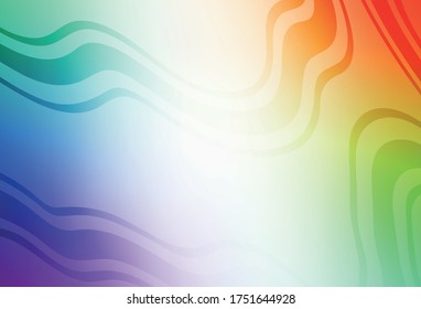 Light Multicolor vector colorful abstract background. New colored illustration in blur style with gradient. New style design for your brand book.