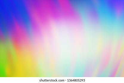 Light Multicolor vector colorful blur backdrop. A completely new colored illustration in blur style. New style design for your brand book.