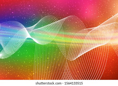Light Multicolor vector colorful blur background. An elegant bright illustration with gradient. Completely new design for your business.