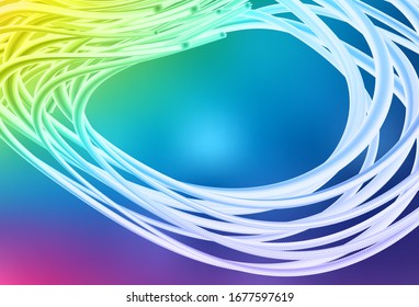 Light Multicolor vector colorful blur backdrop. Creative illustration in halftone style with gradient. Background for designs.