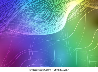 Light Multicolor vector colorful blur backdrop. Creative illustration in halftone style with gradient. New style for your business design.