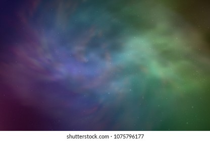 Light Multicolor vector cover with astronomical stars. Modern abstract illustration with Big Dipper stars. Pattern for astrology websites.