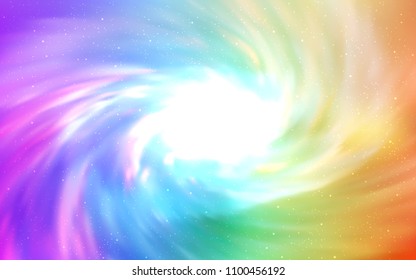 Light Multicolor vector cover with astronomical stars. Modern abstract illustration with Big Dipper stars. Pattern for astrology websites.