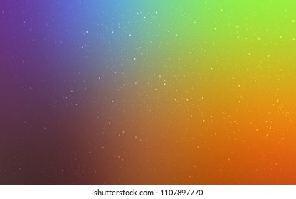 Light Multicolor vector cover with astronomical stars. Blurred decorative design in simple style with galaxy stars. Best design for your ad, poster, banner.