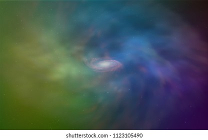 Light Multicolor vector cover with astronomical stars. Modern abstract illustration with Big Dipper stars. Pattern for futuristic ad, booklets.