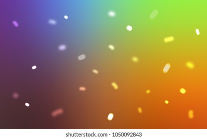 Light Multicolor vector cover with beautiful snowflakes. Glitter abstract illustration with crystals of ice. The pattern can be used for new year ad, booklets.