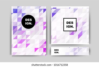 Light Multicolor vector cover for Envelopes. Abstract booklet on colored background with gradient. Pattern for beautiful business cards, folders.