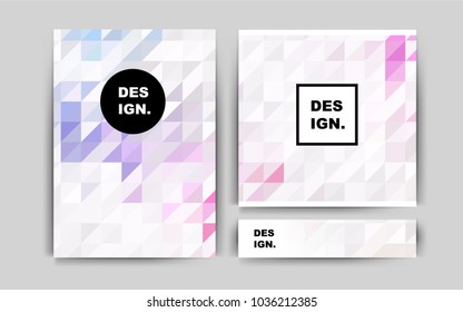 Light Multicolor vector cover for Envelopes. Web interface on abstract background with colorful gradient. Completely new template for your brand book.