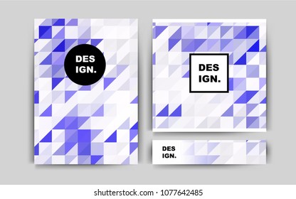 Light Multicolor vector cover for Envelopes. Booklet with textbox on colorful abstract background. Pattern can be used as a template for calendars.