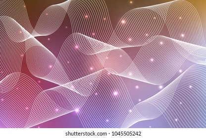 Light Multicolor vector cover with happy holiday ribbons. Modern geometrical abstract illustration with carnival ribbons. The pattern can be used for carnival, festival leaflets.