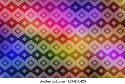 Light Multicolor vector cover in polygonal style. Glitter abstract illustration with rectangular shapes. Pattern for busines ad, booklets, leaflets