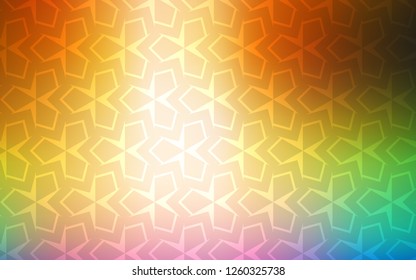 Light Multicolor vector cover in polygonal style. Decorative design in abstract style with rectangles. Modern template for your landing page.
