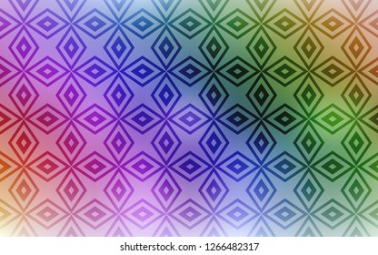 Light Multicolor vector cover in polygonal style. Glitter abstract illustration with rectangular shapes. The template can be used as a background.