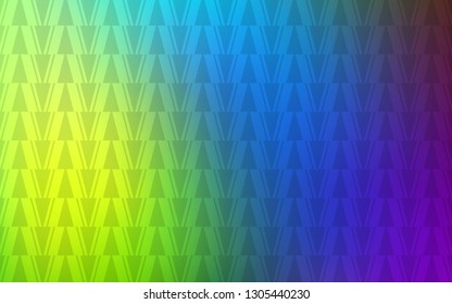 Light Multicolor vector cover with polygonal style. Glitter abstract illustration with triangular shapes. Modern template for landing page.