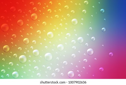 Light Multicolor vector cover with spots. Abstract illustration with colored bubbles in nature style. Completely new template for your brand book.