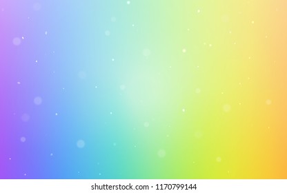 Light Multicolor vector cover with spots. Abstract illustration with colored bubbles in nature style. Pattern can be used for futuristic ad, booklets.