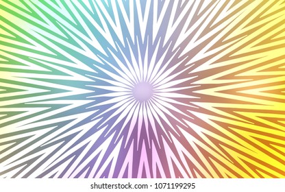 Light Multicolor vector cover with stright stripes. Shining colored illustration with sharp stripes. Best design for your ad, poster, banner.