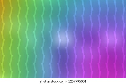 Light Multicolor vector cover with stright stripes. Decorative shining illustration with lines on abstract template. Pattern for your busines websites.