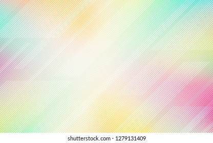 Light Multicolor vector cover with stright stripes. Decorative shining illustration with lines on abstract template. Pattern for your busines websites.