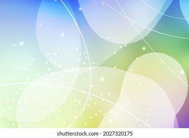 Light Multicolor vector Decorative design in abstract style with bubbles, lines. Beautiful colored illustration with blurred circles in nature style. Wallpaper for a cell phone.