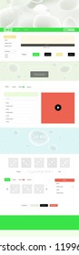 Light Multicolor vector design ui kit with curved circles. Modern gradient abstract illustration with bandy lines. This sample is for your landing page.